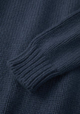 Vintage Blue Chunky Cashmere Jumper, Knitwear - SIRPLUS