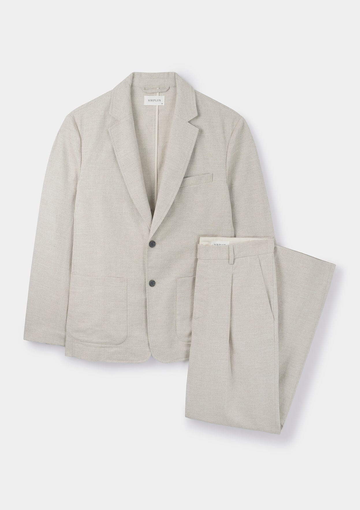 Sand Cotton Linen Blazer, Unlined Blazers - SIRPLUS