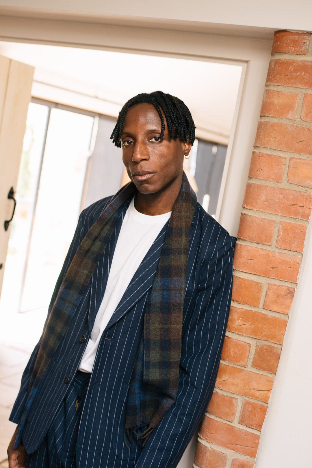 Navy Pinstripe Wool Blazer, Blazer - SIRPLUS